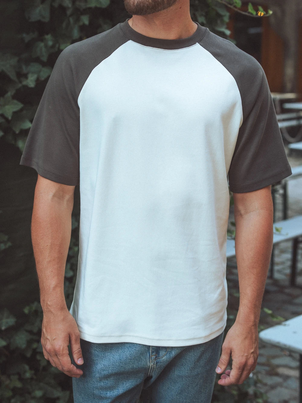 Brown Raglan Oversized T-shirt