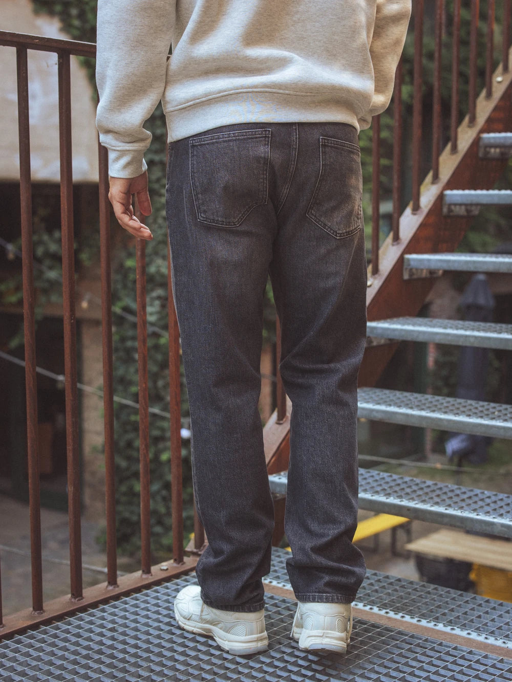Off Black Stretch Denim Jeans