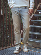 Light Washed Stretch Denim Jeans