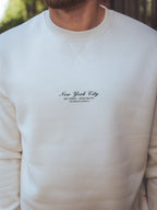 Creme New York Oversized Pullover