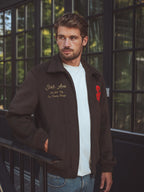 Braune Collegejacke