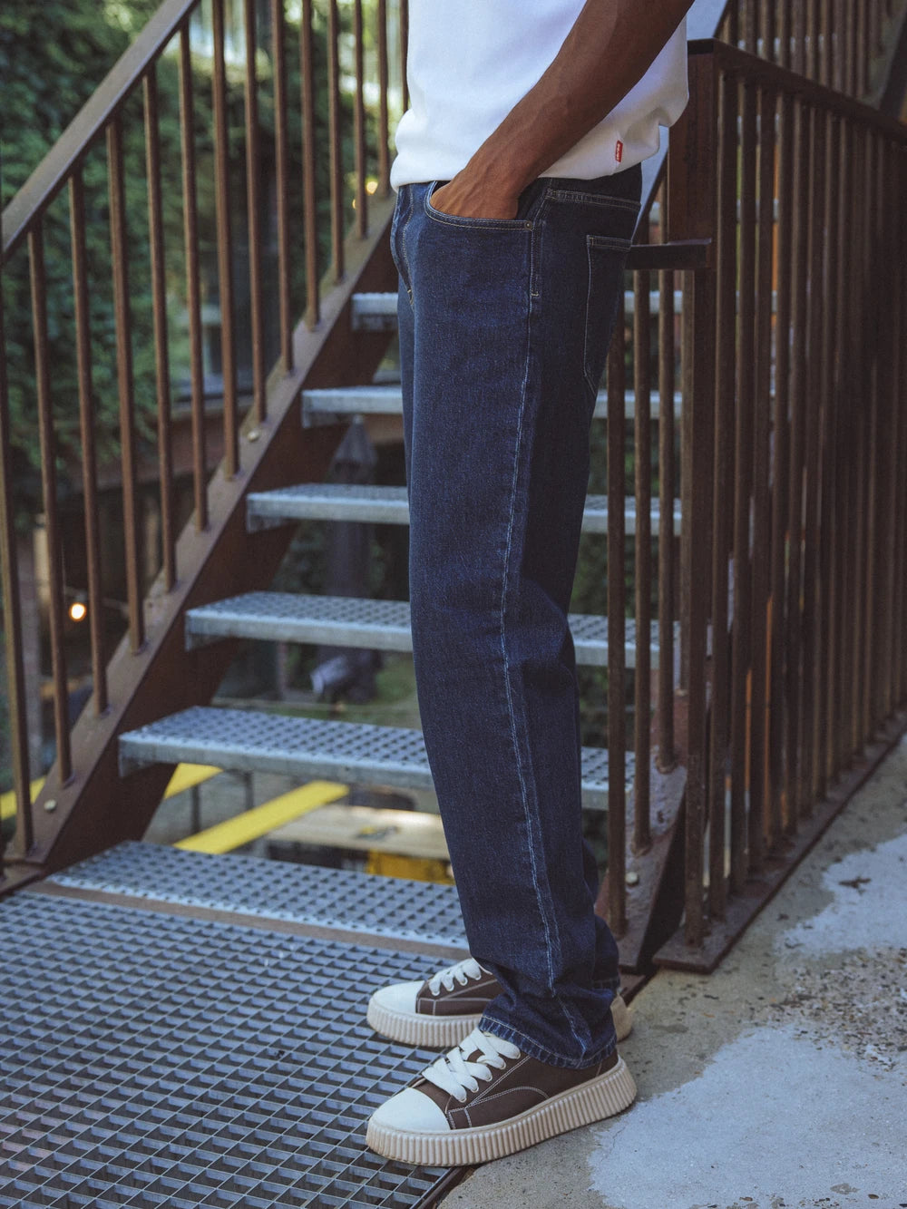 Dark Washed Denim Jeans