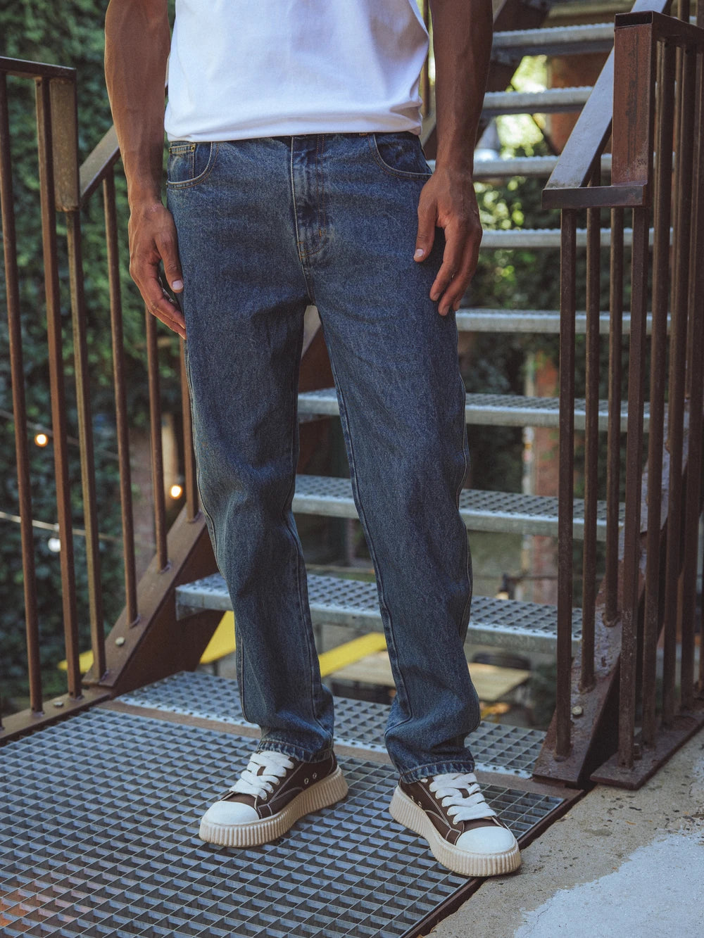 Dark Washed Denim Jeans
