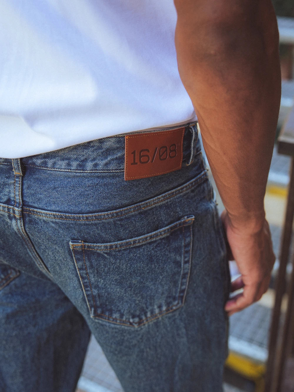 Dark Washed Denim Jeans
