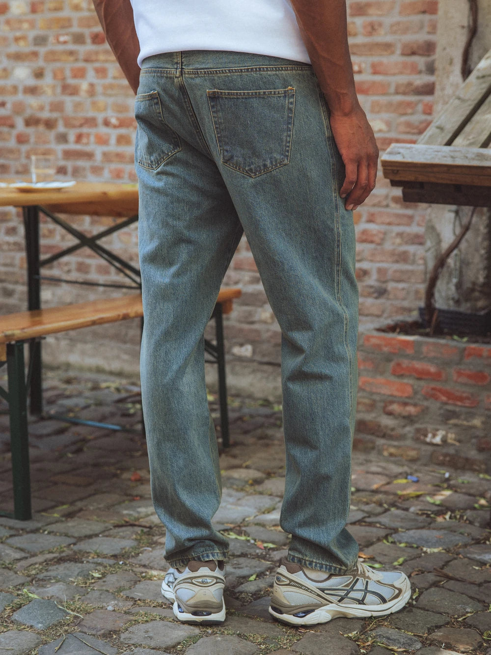 Washed Denim Jeans