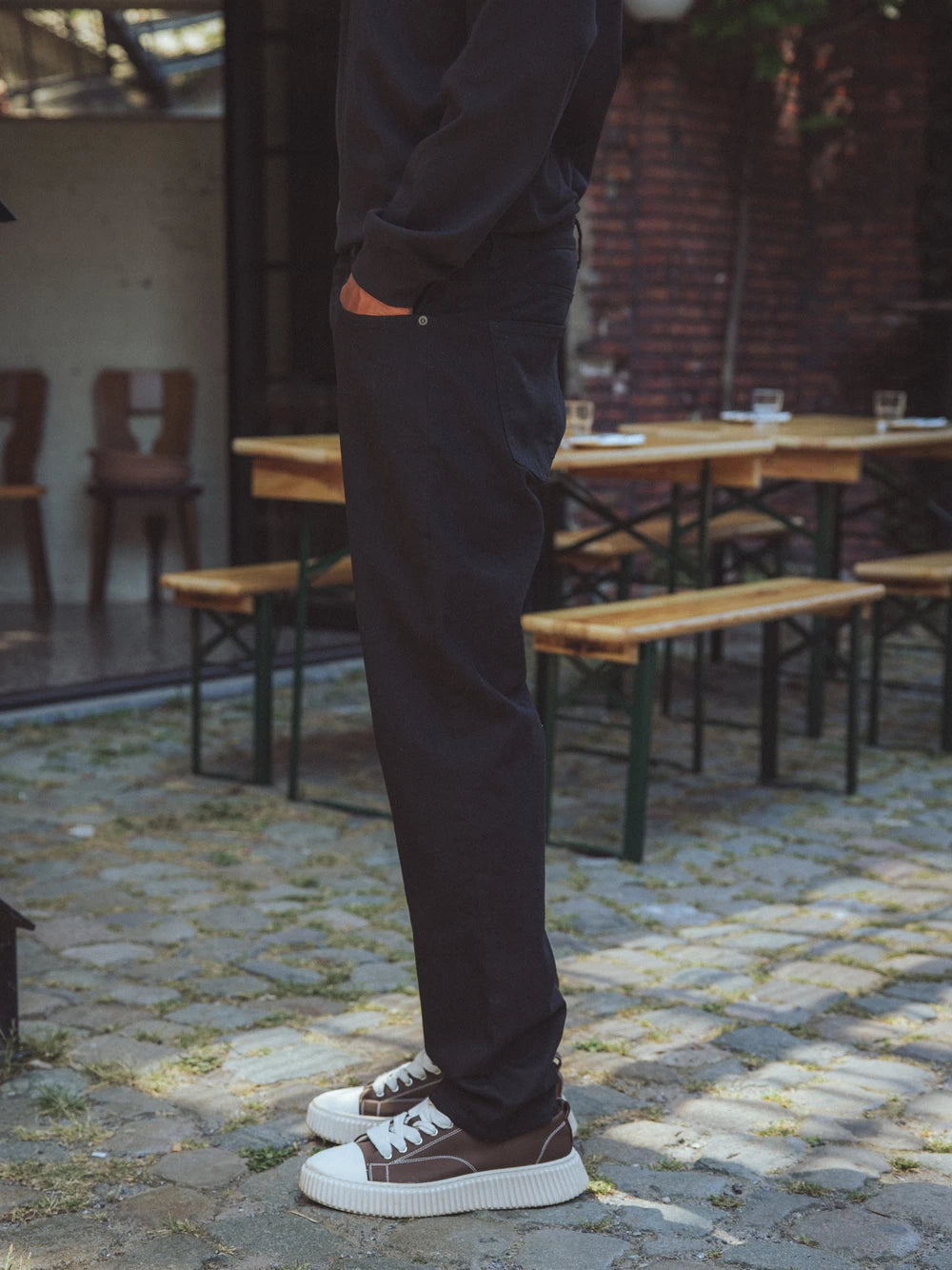 Black Stretch Denim Jeans