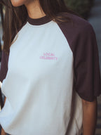 Braunes Raglan-T-Shirt