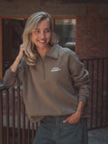 Brown Local Celebrity Polo Reißverschluss