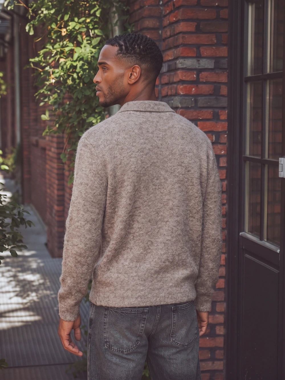 Brown Brushed Pocket Polo