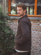 Dark Brown Classic Button Overshirt