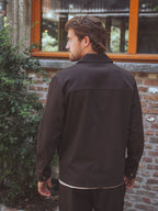 Dark Brown Classic Button Overshirt