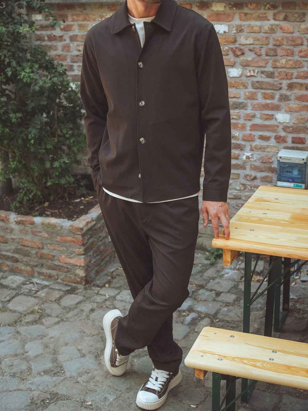 Dark Brown Classic Trousers