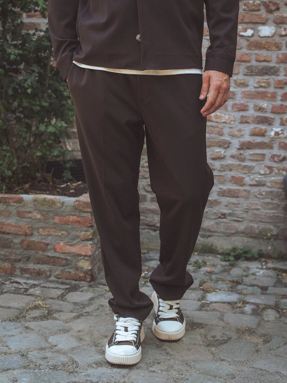 Dark Brown Classic Trousers