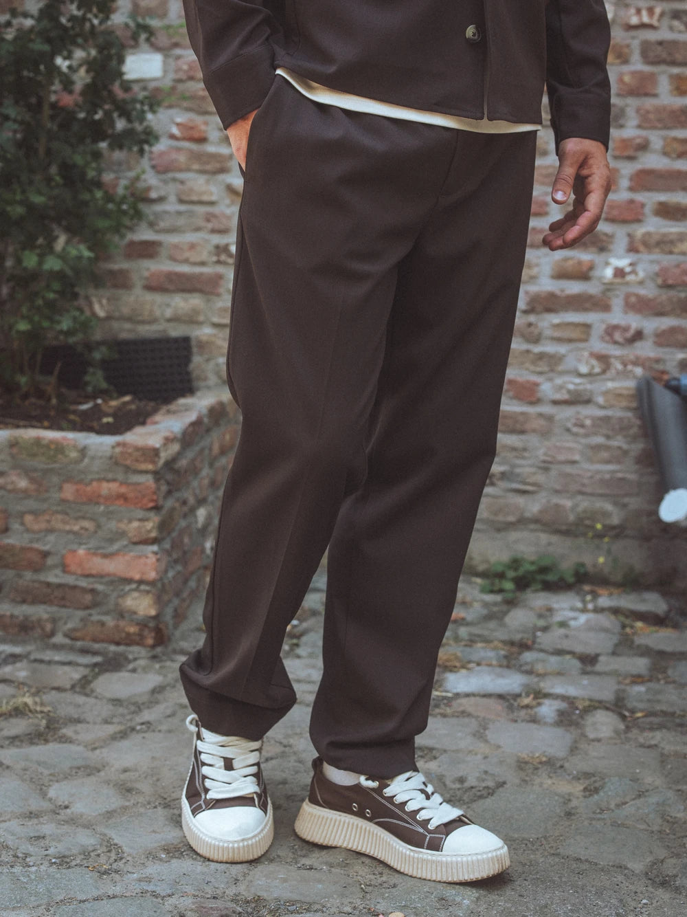 Dark Brown Classic Trousers