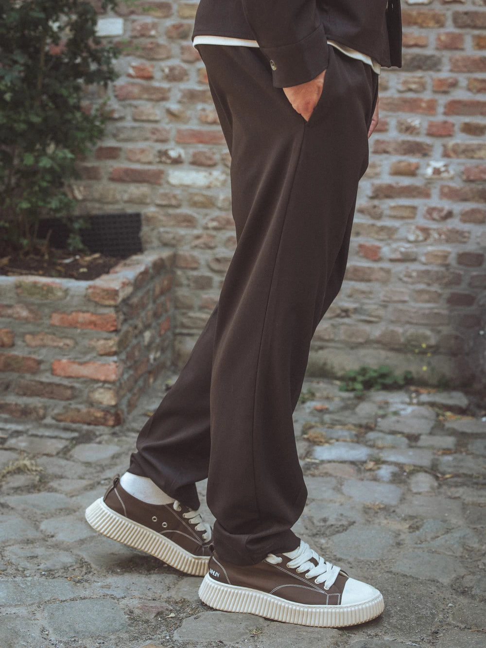Dark Brown Classic Trousers