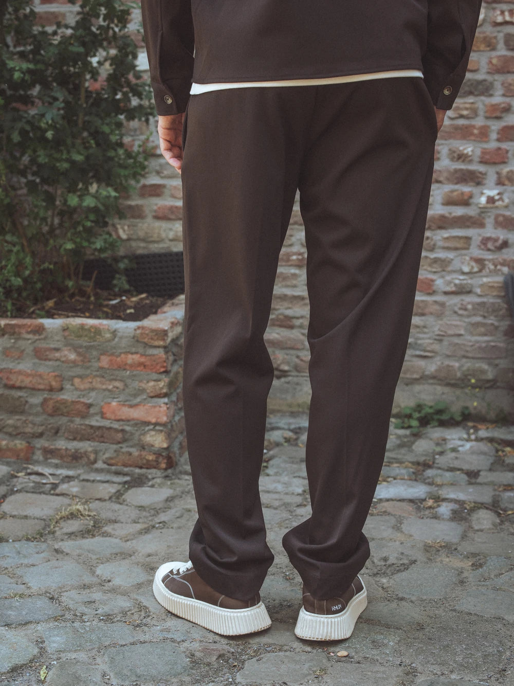 Dark Brown Classic Trousers