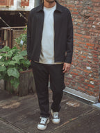 Black Classic Zip Overshirt