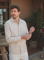 Beige Cotton Shirt