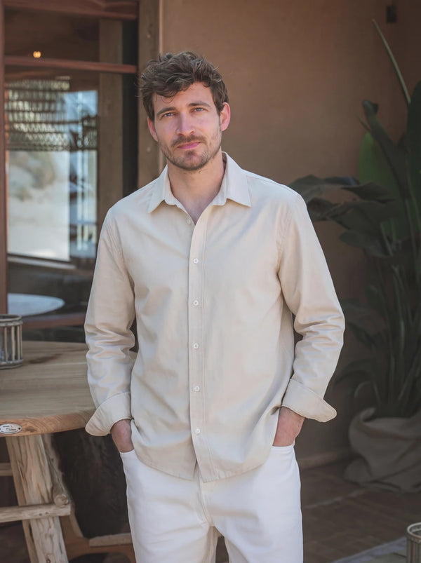 Beige Cotton Shirt