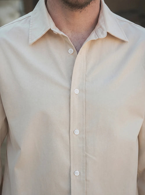 Beige Cotton Shirt