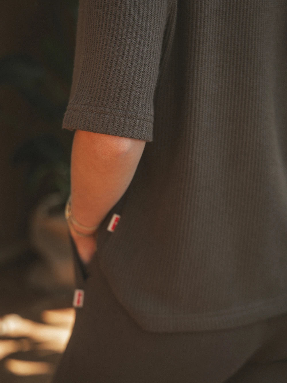 Dark Brown Knit Polo