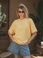 Yellow Stripe Soft T-shirt