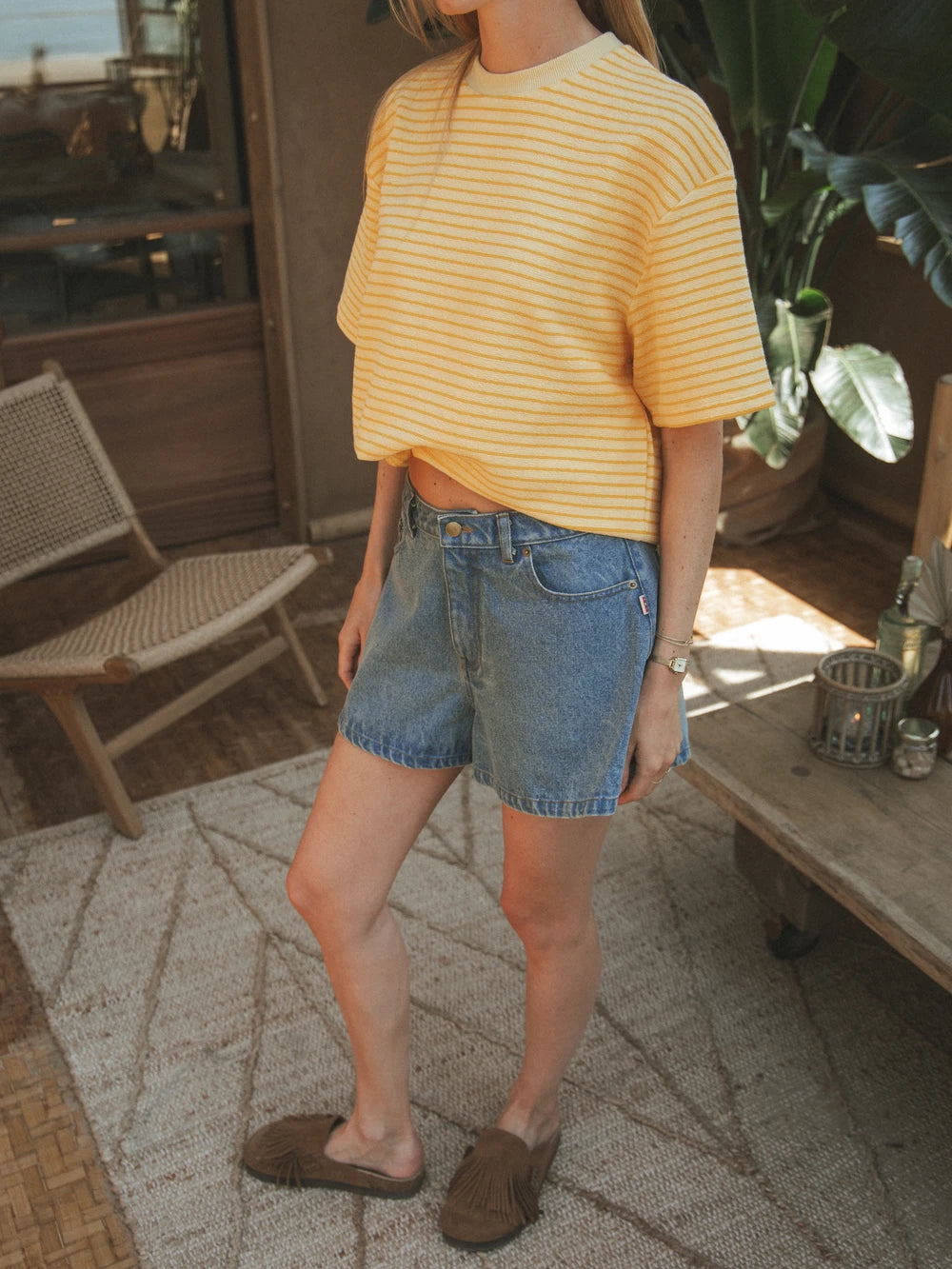 Yellow Stripe Soft T-shirt