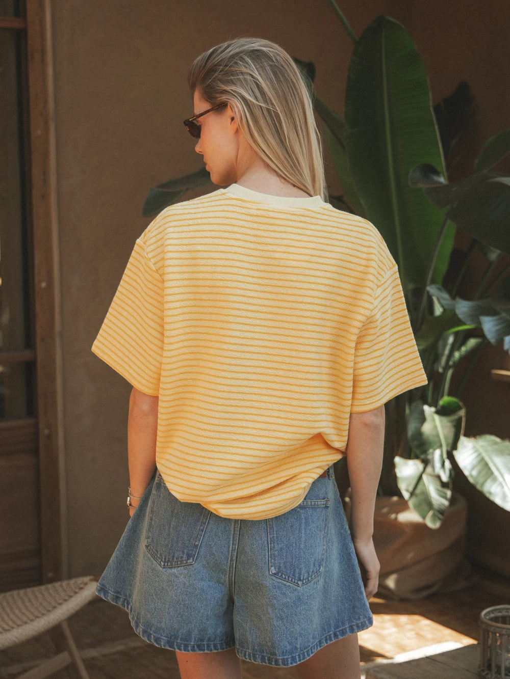 Yellow Stripe Soft T-shirt