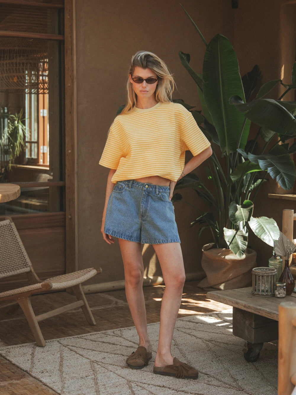 Yellow Stripe Soft T-shirt