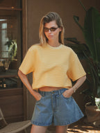 Yellow Stripe Soft T-shirt