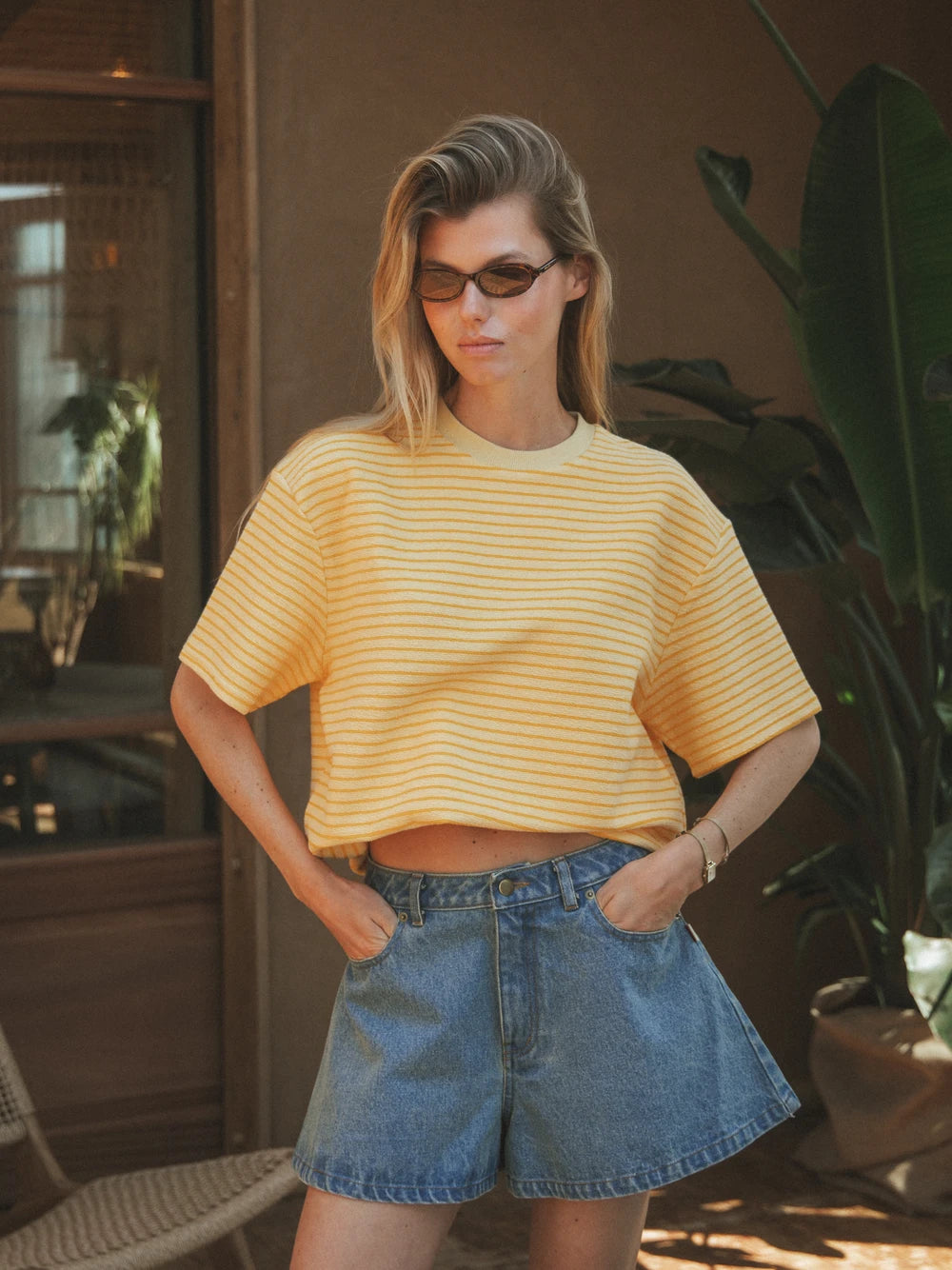 Yellow Stripe Soft T-shirt