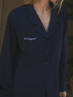Navy Vineyard Blouse