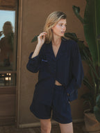 Navy Vineyard Blouse