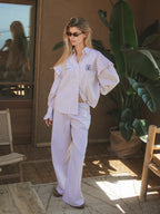 Taupe Stripe Pants