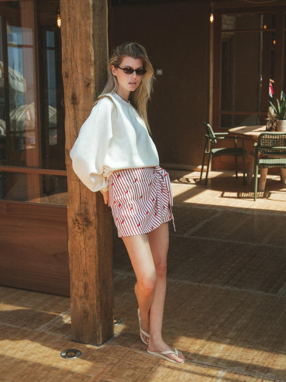 Creme Femme Oversized Sweater