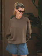 Brown Femme Oversized Sweater