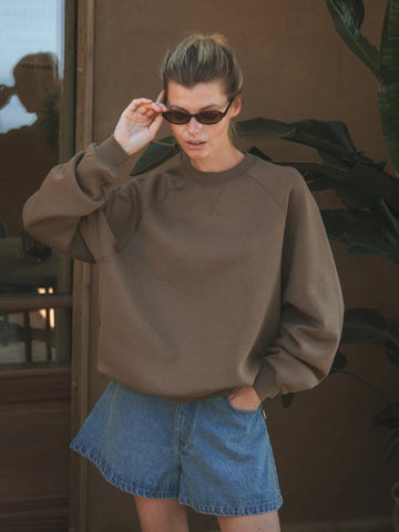Brown Femme Oversized Sweater