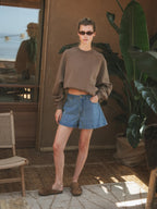 Brown Femme Oversized Sweater