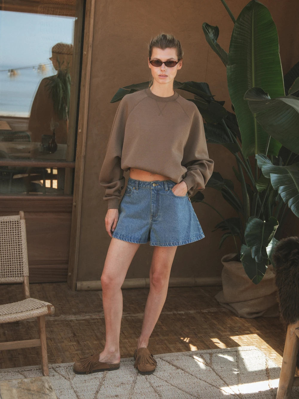 Brown Femme Oversized Sweater