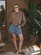 Brown Femme Oversized Sweater