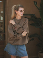 Brown Femme Oversized Sweater