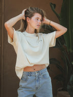 Creme Il Vino OVersized T-shirt