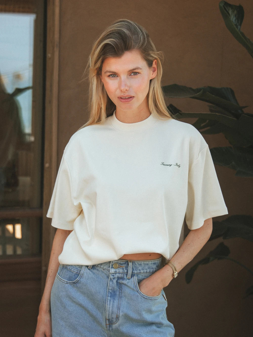 Creme Il Vino OVersized T-shirt