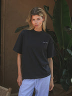 Navy Il Vino Oversized T-shirt