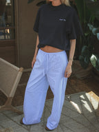 Navy Il Vino Oversized T-shirt