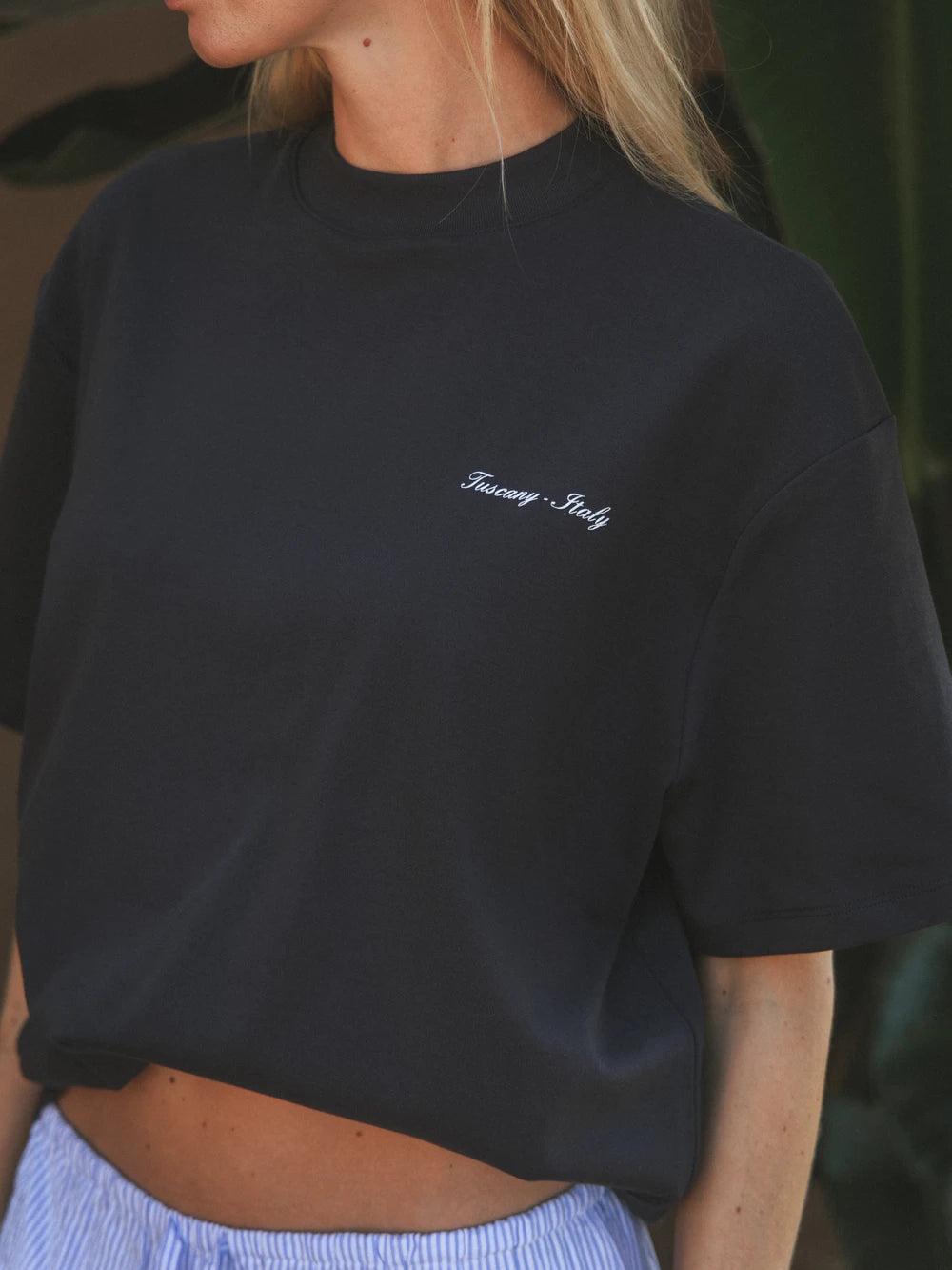 Navy Il Vino Oversized T-shirt