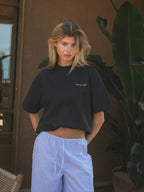 Navy Il Vino Oversized T-shirt