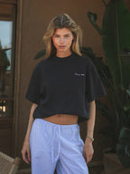 Navy Il Vino Oversized T-shirt