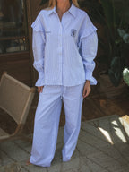 Blue Stripe Pants