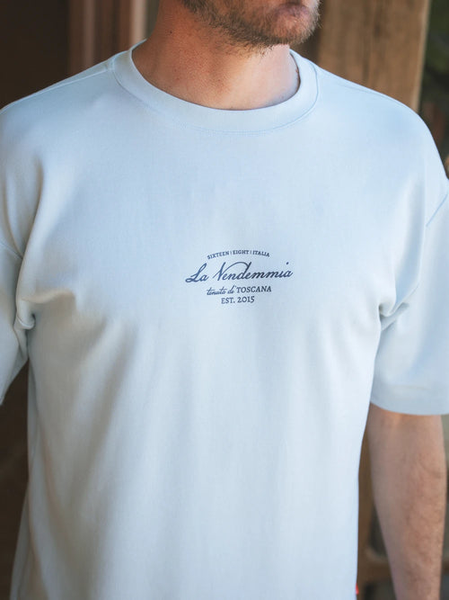 Light Blue Vendemmia Oversized T-shirt